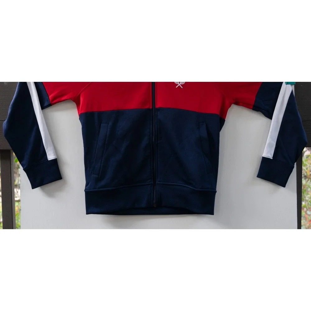 Polo Ralph Lauren Track Jacket Men's Red White Blue Racquets Logo Size‎ S